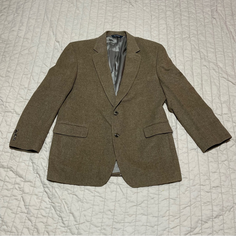 Jos A Bank Blazer Men 44R Brown Gordon Camel Hair 2 Button Classic Sport Jacket